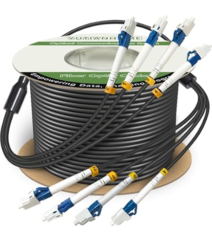 YUTIANHOME 100ft/30m Uniboot OM3 LC to LC Fiber Patch Cable